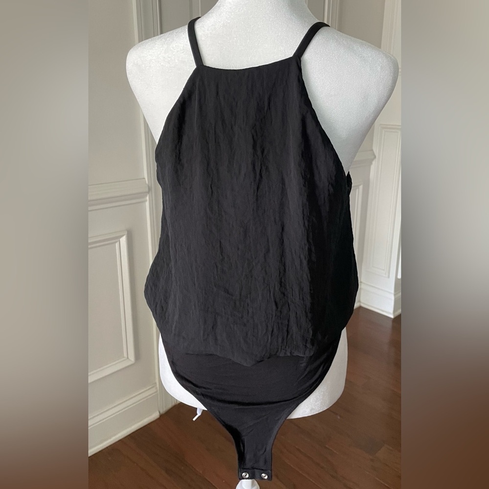 Eyeshadow Black Tank Top Bodysuit Size Small - Picture 5 of 6